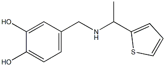 4-({[1-(thiophen-2-yl)ethyl]amino}methyl)benzene-1,2-diol Structure