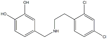 4-({[2-(2,4-dichlorophenyl)ethyl]amino}methyl)benzene-1,2-diol Structure