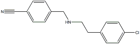 4-({[2-(4-chlorophenyl)ethyl]amino}methyl)benzonitrile 구조식 이미지
