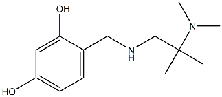 4-({[2-(dimethylamino)-2-methylpropyl]amino}methyl)benzene-1,3-diol 구조식 이미지