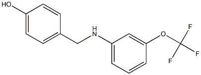 4-({[3-(trifluoromethoxy)phenyl]amino}methyl)phenol Structure