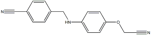 4-({[4-(cyanomethoxy)phenyl]amino}methyl)benzonitrile 구조식 이미지