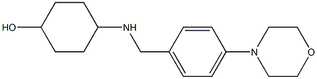4-({[4-(morpholin-4-yl)phenyl]methyl}amino)cyclohexan-1-ol 구조식 이미지