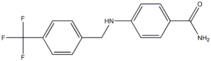 4-({[4-(trifluoromethyl)phenyl]methyl}amino)benzamide Structure