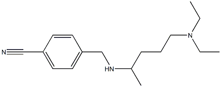 4-({[5-(diethylamino)pentan-2-yl]amino}methyl)benzonitrile Structure