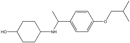 4-({1-[4-(2-methylpropoxy)phenyl]ethyl}amino)cyclohexan-1-ol Structure