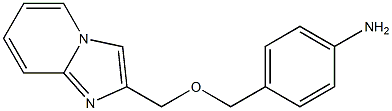 4-({imidazo[1,2-a]pyridin-2-ylmethoxy}methyl)aniline 구조식 이미지