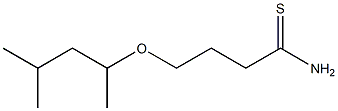 4-(1,3-dimethylbutoxy)butanethioamide Structure
