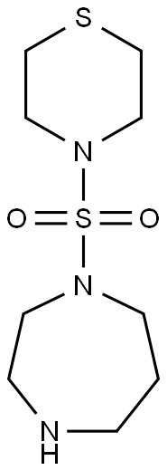 4-(1,4-diazepane-1-sulfonyl)thiomorpholine 구조식 이미지