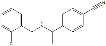 4-(1-{[(2-chlorophenyl)methyl]amino}ethyl)benzonitrile 구조식 이미지