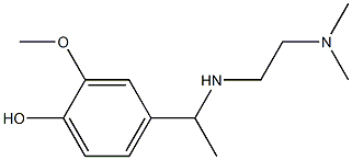 4-(1-{[2-(dimethylamino)ethyl]amino}ethyl)-2-methoxyphenol 구조식 이미지