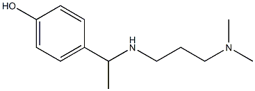 4-(1-{[3-(dimethylamino)propyl]amino}ethyl)phenol 구조식 이미지