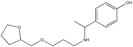 4-(1-{[3-(oxolan-2-ylmethoxy)propyl]amino}ethyl)phenol 구조식 이미지