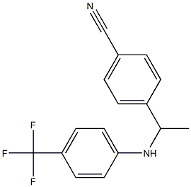 4-(1-{[4-(trifluoromethyl)phenyl]amino}ethyl)benzonitrile 구조식 이미지