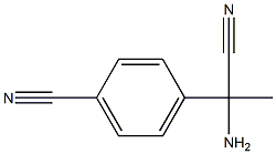 4-(1-amino-1-cyanoethyl)benzonitrile 구조식 이미지