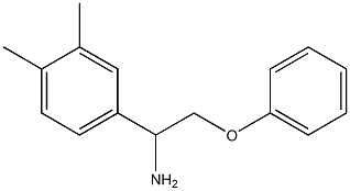 4-(1-amino-2-phenoxyethyl)-1,2-dimethylbenzene 구조식 이미지