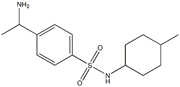 4-(1-aminoethyl)-N-(4-methylcyclohexyl)benzene-1-sulfonamide Structure