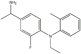 4-(1-aminoethyl)-N-ethyl-2-fluoro-N-(2-methylphenyl)aniline 구조식 이미지