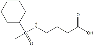 4-(1-cyclohexylacetamido)butanoic acid 구조식 이미지