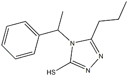 4-(1-phenylethyl)-5-propyl-4H-1,2,4-triazole-3-thiol 구조식 이미지