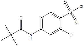 4-(2,2-dimethylpropanamido)-2-methoxybenzene-1-sulfonyl chloride Structure