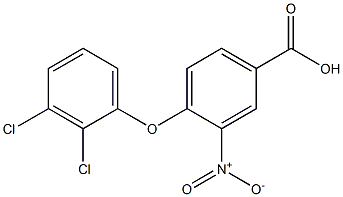 4-(2,3-dichlorophenoxy)-3-nitrobenzoic acid 구조식 이미지