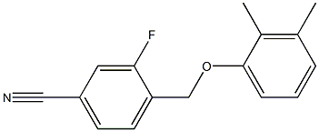 4-(2,3-dimethylphenoxymethyl)-3-fluorobenzonitrile Structure
