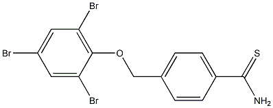 4-(2,4,6-tribromophenoxymethyl)benzene-1-carbothioamide Structure