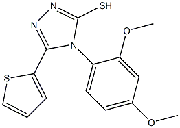 4-(2,4-dimethoxyphenyl)-5-(thiophen-2-yl)-4H-1,2,4-triazole-3-thiol Structure