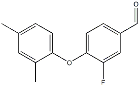 4-(2,4-dimethylphenoxy)-3-fluorobenzaldehyde 구조식 이미지