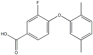 4-(2,5-dimethylphenoxy)-3-fluorobenzoic acid 구조식 이미지