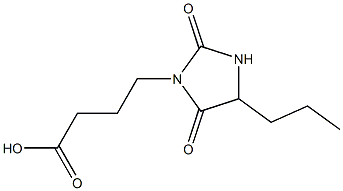 4-(2,5-dioxo-4-propylimidazolidin-1-yl)butanoic acid Structure