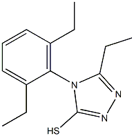 4-(2,6-diethylphenyl)-5-ethyl-4H-1,2,4-triazole-3-thiol Structure