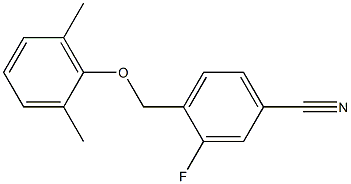 4-(2,6-dimethylphenoxymethyl)-3-fluorobenzonitrile Structure