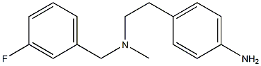 4-(2-{[(3-fluorophenyl)methyl](methyl)amino}ethyl)aniline Structure