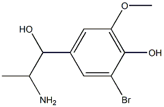 4-(2-amino-1-hydroxypropyl)-2-bromo-6-methoxyphenol 구조식 이미지