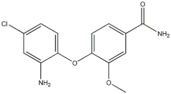 4-(2-amino-4-chlorophenoxy)-3-methoxybenzamide 구조식 이미지