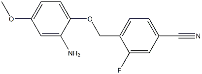 4-(2-amino-4-methoxyphenoxymethyl)-3-fluorobenzonitrile Structure