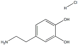 4-(2-aminoethyl)benzene-1,2-diol hydrochloride 구조식 이미지