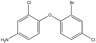4-(2-bromo-4-chlorophenoxy)-3-chloroaniline Structure