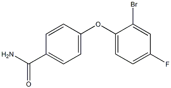 4-(2-bromo-4-fluorophenoxy)benzamide Structure
