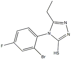 4-(2-bromo-4-fluorophenyl)-5-ethyl-4H-1,2,4-triazole-3-thiol Structure