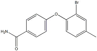 4-(2-bromo-4-methylphenoxy)benzamide 구조식 이미지