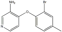 4-(2-bromo-4-methylphenoxy)pyridin-3-amine 구조식 이미지