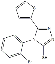 4-(2-bromophenyl)-5-(thiophen-2-yl)-4H-1,2,4-triazole-3-thiol Structure