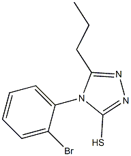 4-(2-bromophenyl)-5-propyl-4H-1,2,4-triazole-3-thiol 구조식 이미지