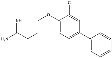 4-(2-chloro-4-phenylphenoxy)butanimidamide 구조식 이미지