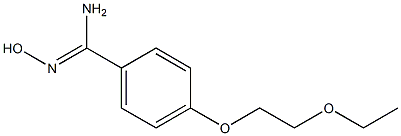4-(2-ethoxyethoxy)-N'-hydroxybenzene-1-carboximidamide 구조식 이미지