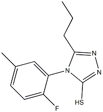 4-(2-fluoro-5-methylphenyl)-5-propyl-4H-1,2,4-triazole-3-thiol Structure