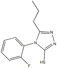 4-(2-fluorophenyl)-5-propyl-4H-1,2,4-triazole-3-thiol Structure